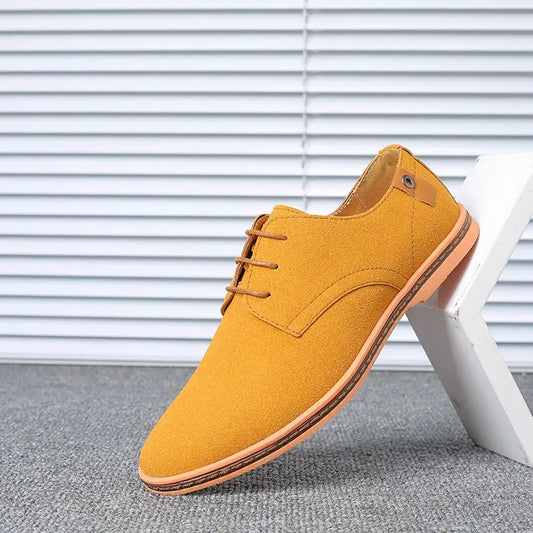 Top Quality Brown Oxford Shoes Men Derby Loafers Big Size 47 48 Casual Men Shoes Business Man Sneaker Yellow Dress Shoes Fashion